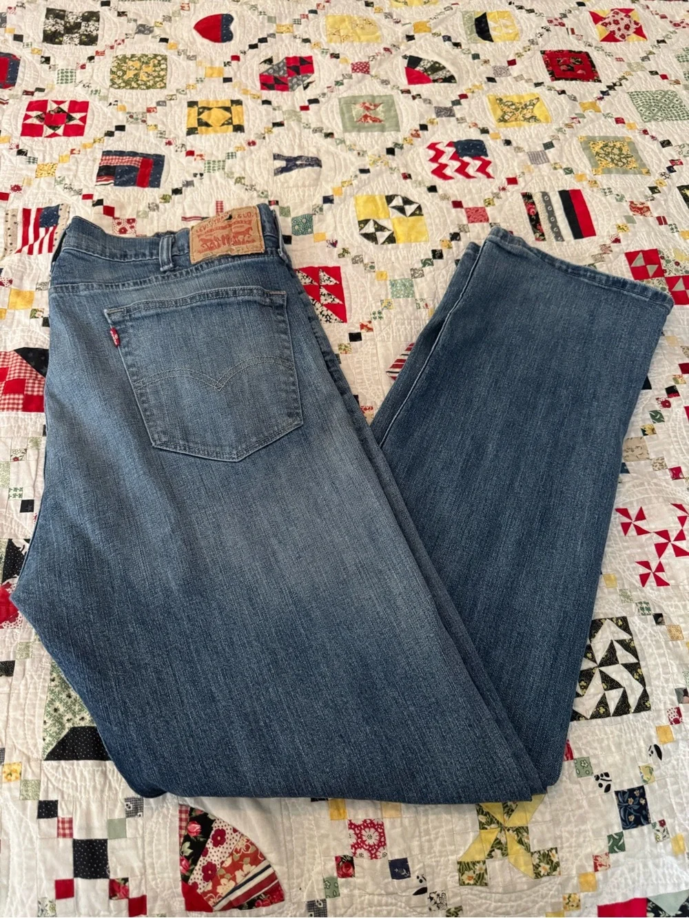 Levi's 505 Men's Straight Leg Denim Jeans - Medium Blue
